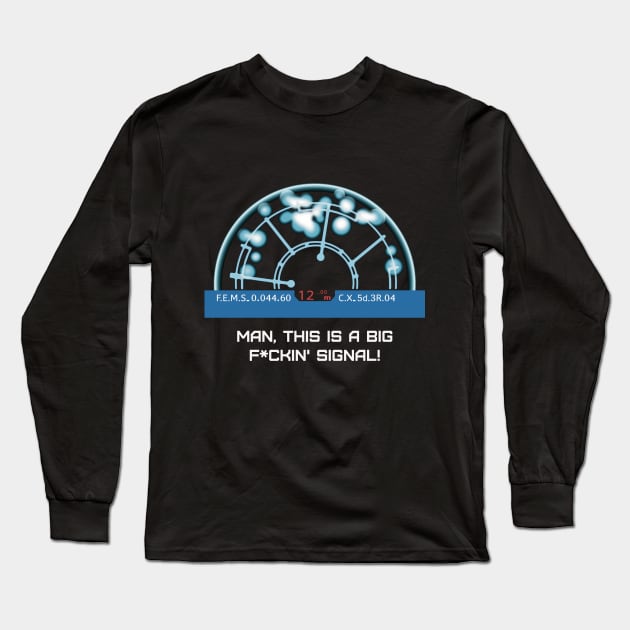 Aliens (1986) Motion Tracker Display Long Sleeve T-Shirt by SPACE ART & NATURE SHIRTS 